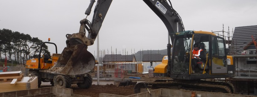 Digger on Housing Development Inverness