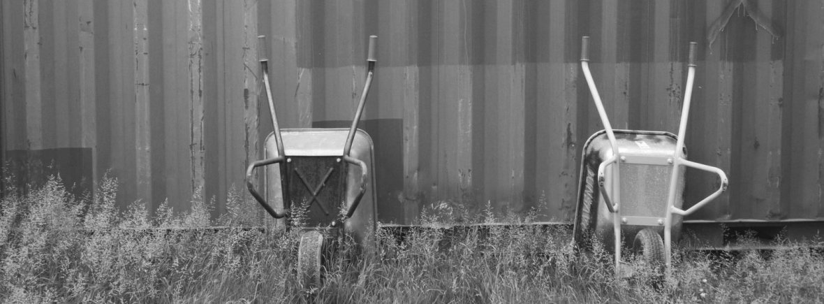 Old wheelbarrows